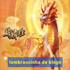 lembrancinha de bingo